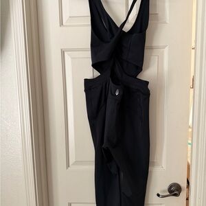 Free people Black Cutout Jumpsuit